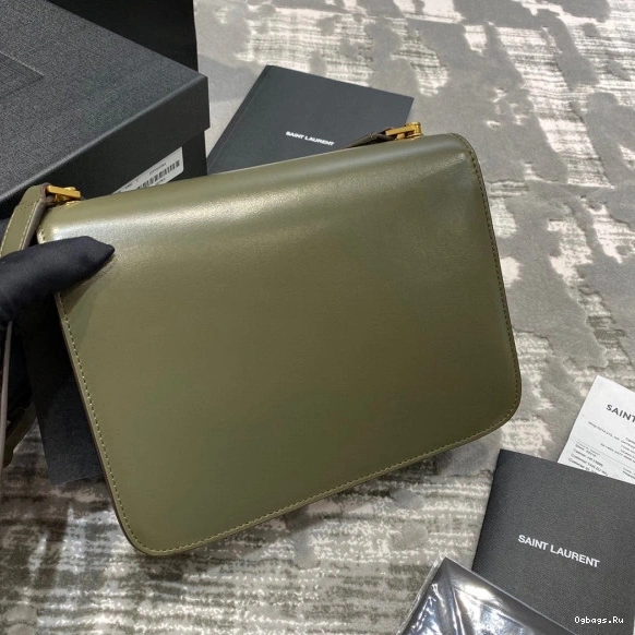 LOULOU LEATHER IN YSL CARRE SATCHEL SMOOTH 0731